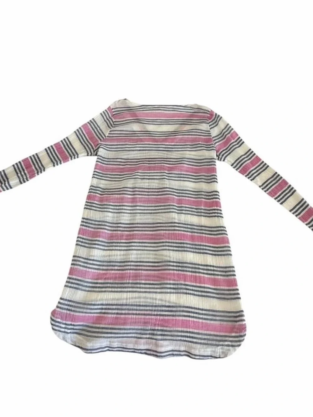 Soft Joie XS Striped V-Neck Long Sleeve Tunic Dress